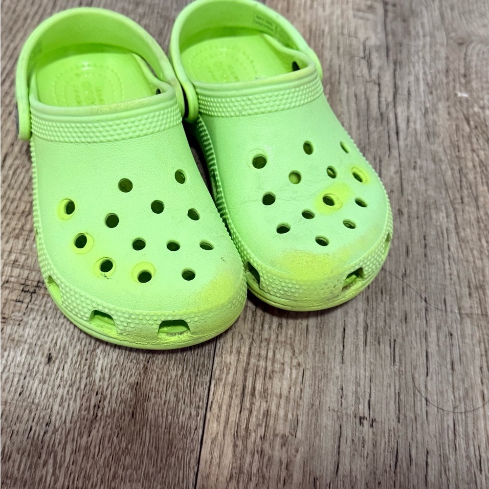 Kids Green Crocs Clogs